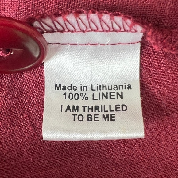 FLAX Linen Oversized Tunic Lagenlook - Picture 5 of 5